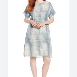 Eileen Fisher size Large silk and cotton Shift dress